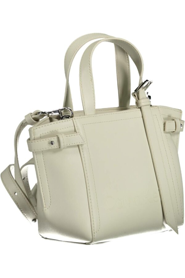CALVIN KLEIN BORSA DONNA BIANCO - immagine 3