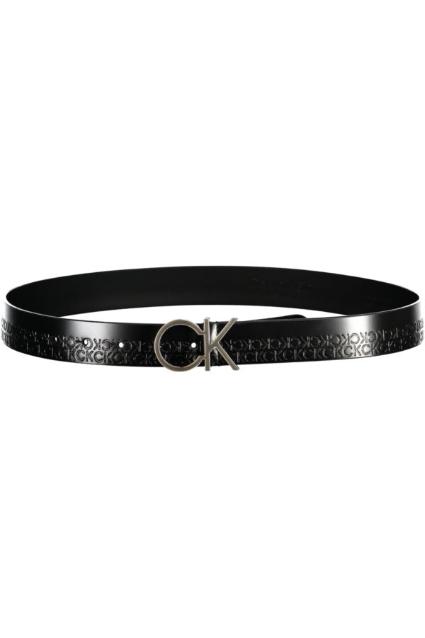 CALVIN KLEIN CINTURA IN PELLE DONNA NERO - immagine 2