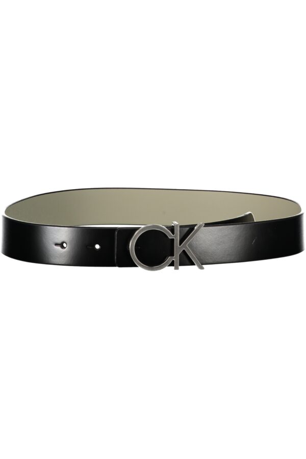 CALVIN KLEIN CINTURA IN PELLE DONNA NERO - immagine 2