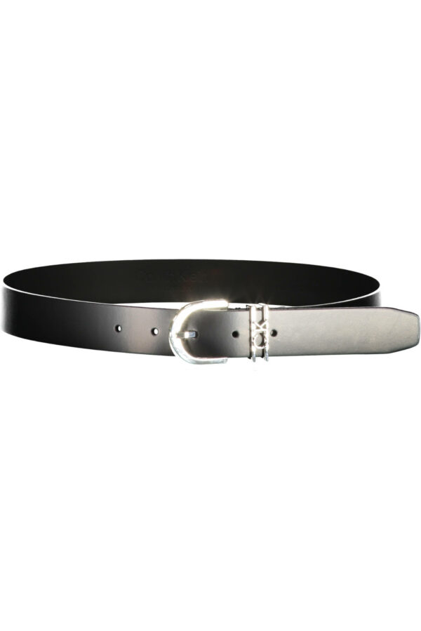 CALVIN KLEIN CINTURA IN PELLE DONNA NERO - immagine 2