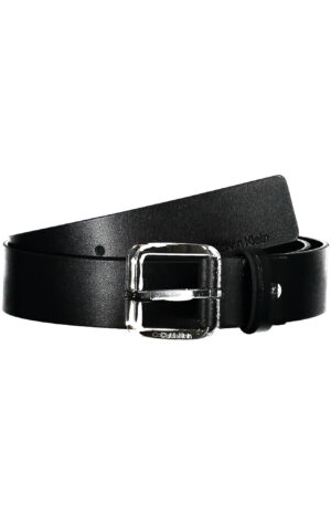 CALVIN KLEIN CINTURA IN PELLE UOMO NERO