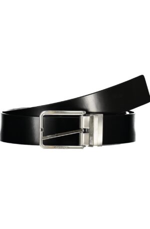 CALVIN KLEIN CINTURA IN PELLE UOMO NERO