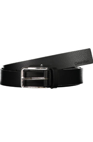 CALVIN KLEIN CINTURA IN PELLE UOMO NERO