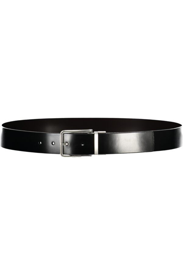CALVIN KLEIN CINTURA IN PELLE UOMO NERO - immagine 2