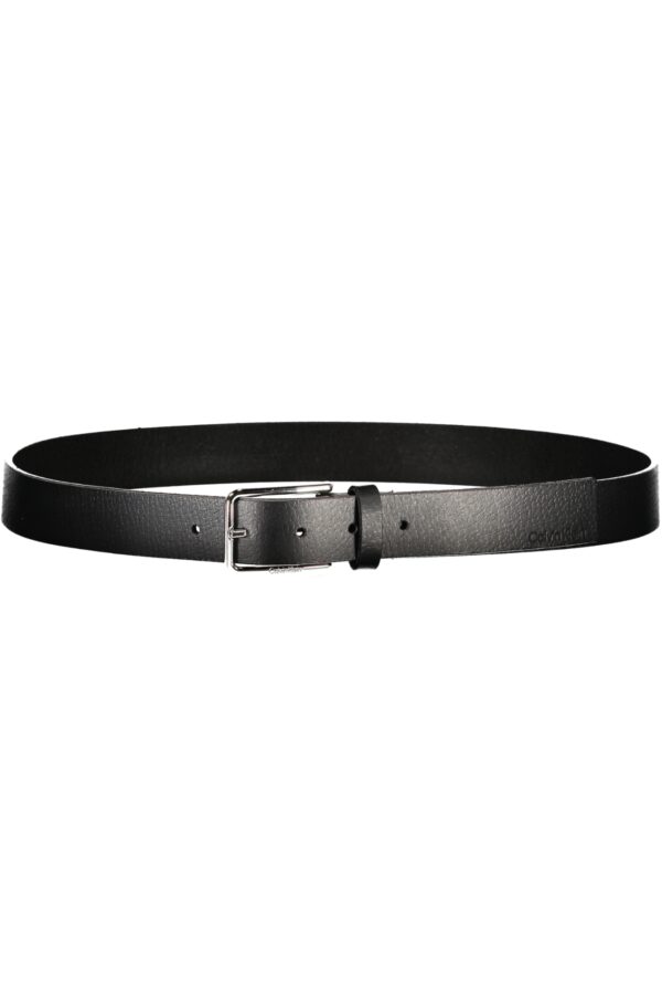 CALVIN KLEIN CINTURA IN PELLE UOMO NERO - immagine 2