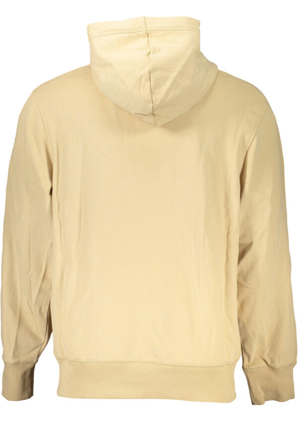 CALVIN KLEIN FELPA CON ZIP UOMO BEIGE - immagine 2