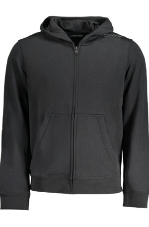CALVIN KLEIN FELPA CON ZIP UOMO NERO