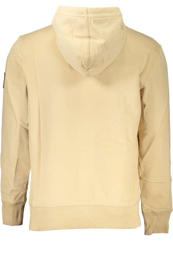 CALVIN KLEIN FELPA SENZA ZIP UOMO BEIGE - immagine 2