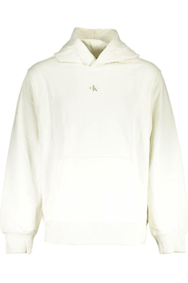CALVIN KLEIN FELPA SENZA ZIP UOMO BIANCO