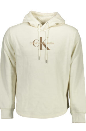 CALVIN KLEIN FELPA SENZA ZIP UOMO BIANCO
