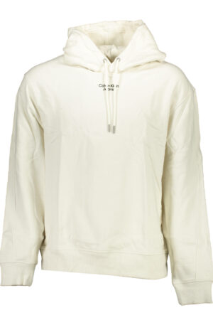 CALVIN KLEIN FELPA SENZA ZIP UOMO BIANCO