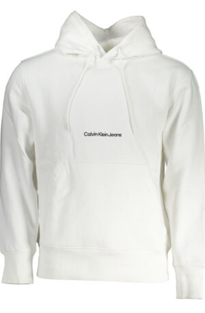 CALVIN KLEIN FELPA SENZA ZIP UOMO BIANCO