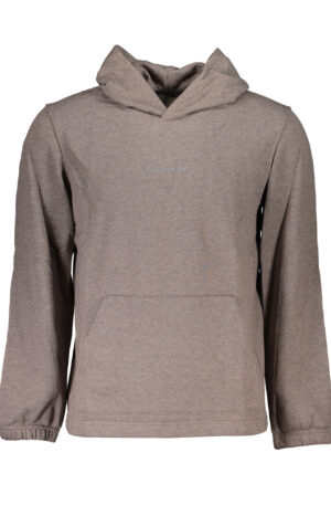 CALVIN KLEIN FELPA SENZA ZIP UOMO MARRONE