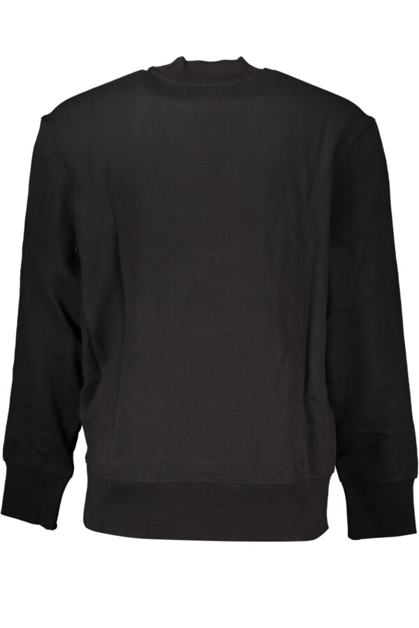 CALVIN KLEIN FELPA SENZA ZIP UOMO NERO - immagine 2