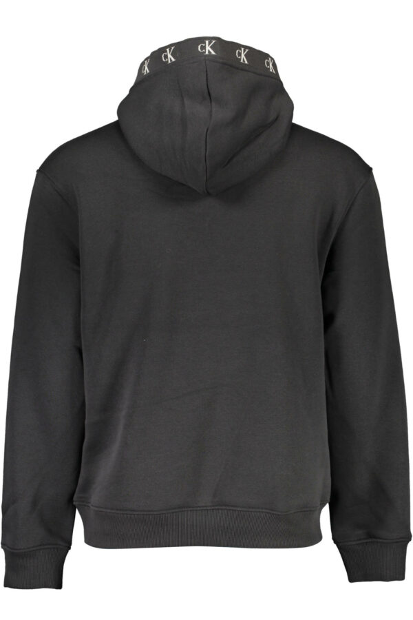 CALVIN KLEIN FELPA SENZA ZIP UOMO NERO - immagine 2