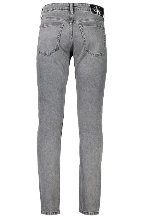 CALVIN KLEIN JEANS DENIM UOMO GRIGIO - immagine 2