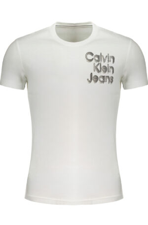 CALVIN KLEIN T-SHIRT MANICHE CORTE UOMO BIANCO