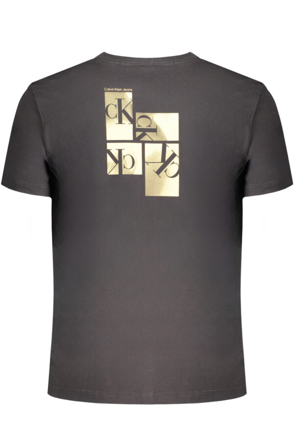 CALVIN KLEIN T-SHIRT MANICHE CORTE UOMO NERO - immagine 2