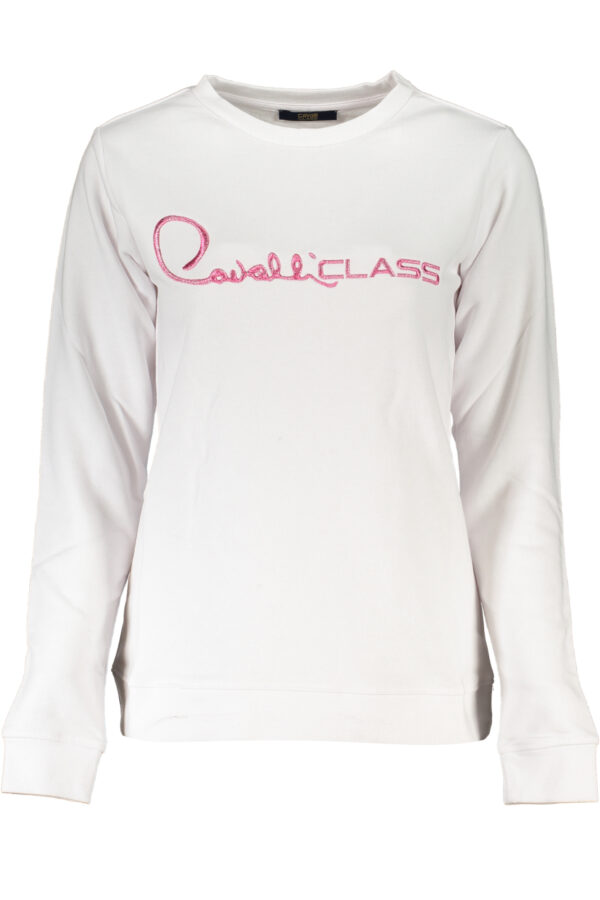 CAVALLI CLASS FELPA SENZA ZIP DONNA BIANCO