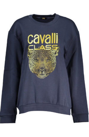 CAVALLI CLASS FELPA SENZA ZIP DONNA BLU