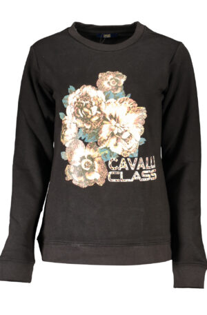 CAVALLI CLASS FELPA SENZA ZIP DONNA NERO