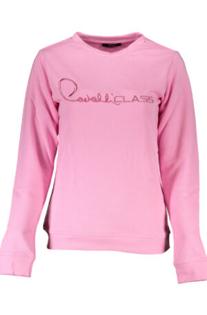 CAVALLI CLASS FELPA SENZA ZIP DONNA ROSA