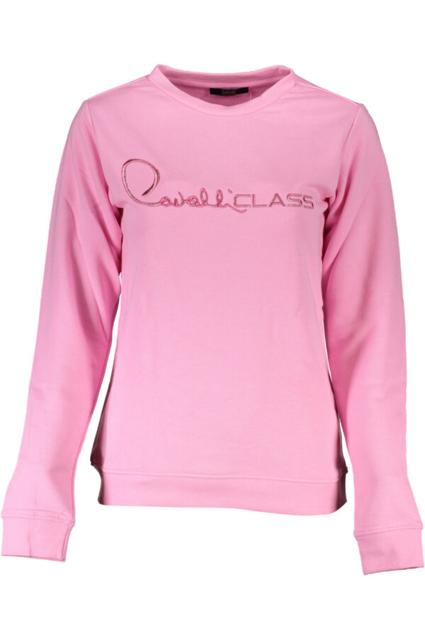 CAVALLI CLASS FELPA SENZA ZIP DONNA ROSA