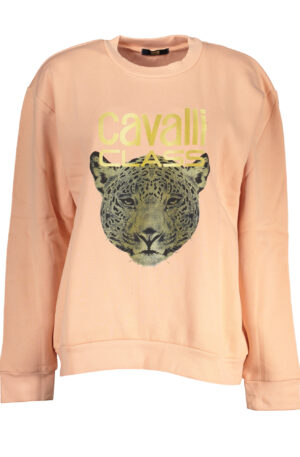 CAVALLI CLASS FELPA SENZA ZIP DONNA ROSA