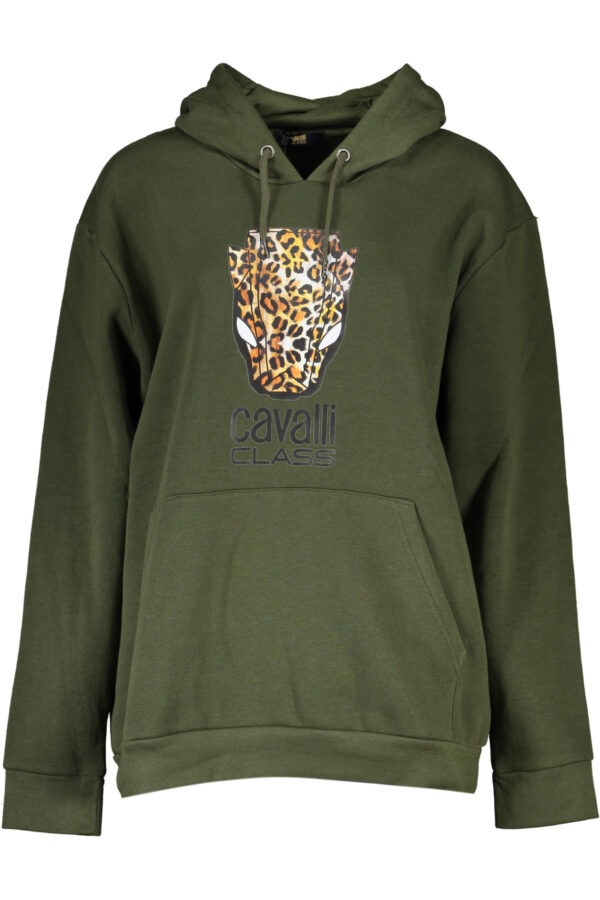 CAVALLI CLASS FELPA SENZA ZIP DONNA VERDE