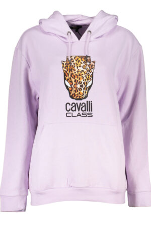 CAVALLI CLASS FELPA SENZA ZIP DONNA VIOLA