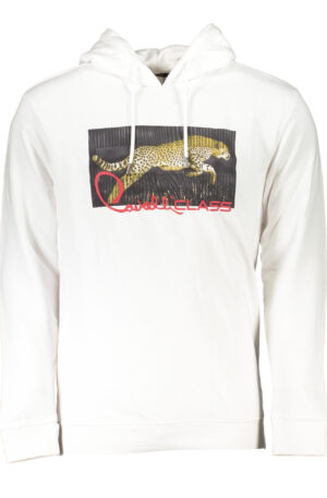 CAVALLI CLASS FELPA SENZA ZIP UOMO BIANCO