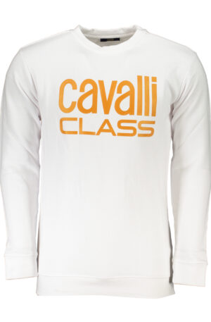 CAVALLI CLASS FELPA SENZA ZIP UOMO BIANCO