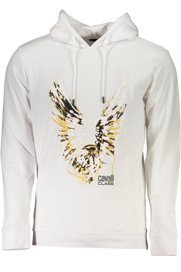 CAVALLI CLASS FELPA SENZA ZIP UOMO BIANCO