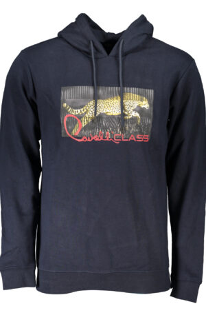 CAVALLI CLASS FELPA SENZA ZIP UOMO BLU