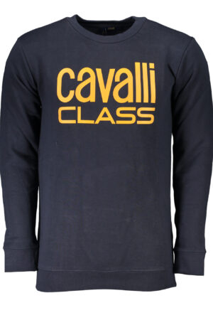 CAVALLI CLASS FELPA SENZA ZIP UOMO BLU