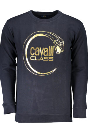 CAVALLI CLASS FELPA SENZA ZIP UOMO BLU