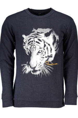 CAVALLI CLASS FELPA SENZA ZIP UOMO BLU