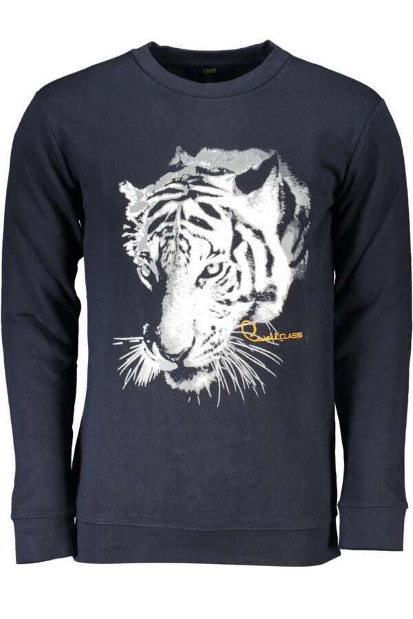 CAVALLI CLASS FELPA SENZA ZIP UOMO BLU