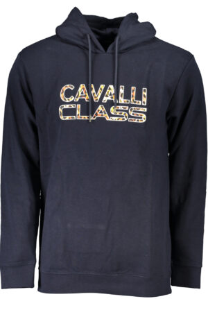 CAVALLI CLASS FELPA SENZA ZIP UOMO BLU