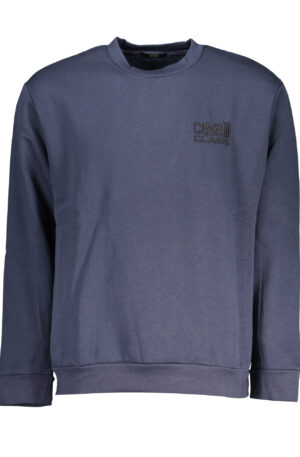 CAVALLI CLASS FELPA SENZA ZIP UOMO BLU