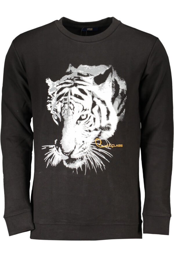 CAVALLI CLASS FELPA SENZA ZIP UOMO NERO