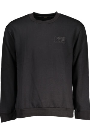 CAVALLI CLASS FELPA SENZA ZIP UOMO NERO