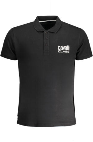 CAVALLI CLASS POLO MANICHE CORTE UOMO NERO