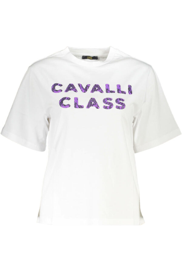 CAVALLI CLASS T-SHIRT MANICHE CORTE DONNA BIANCO