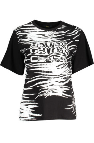 CAVALLI CLASS T-SHIRT MANICHE CORTE DONNA NERO