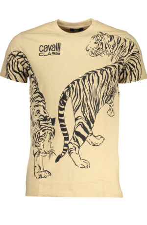 CAVALLI CLASS T-SHIRT MANICHE CORTE UOMO BEIGE