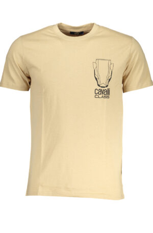 CAVALLI CLASS T-SHIRT MANICHE CORTE UOMO BEIGE