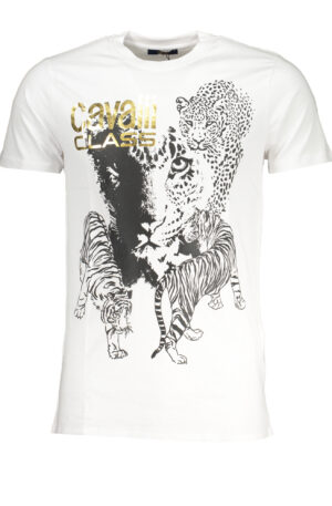 CAVALLI CLASS T-SHIRT MANICHE CORTE UOMO BIANCO