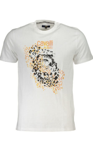 CAVALLI CLASS T-SHIRT MANICHE CORTE UOMO BIANCO