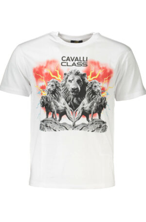CAVALLI CLASS T-SHIRT MANICHE CORTE UOMO BIANCO